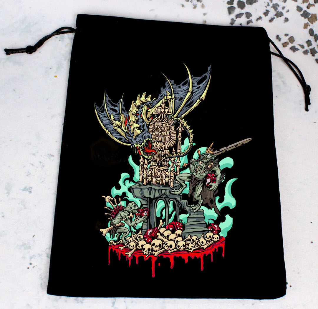 Premium Black Dice Bag | Ghoul King