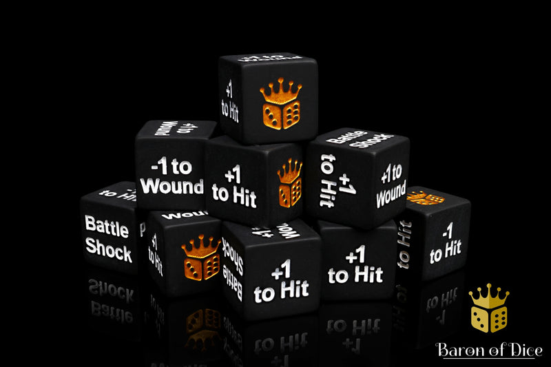 Battleshock and Counter Dice - x10 Dice