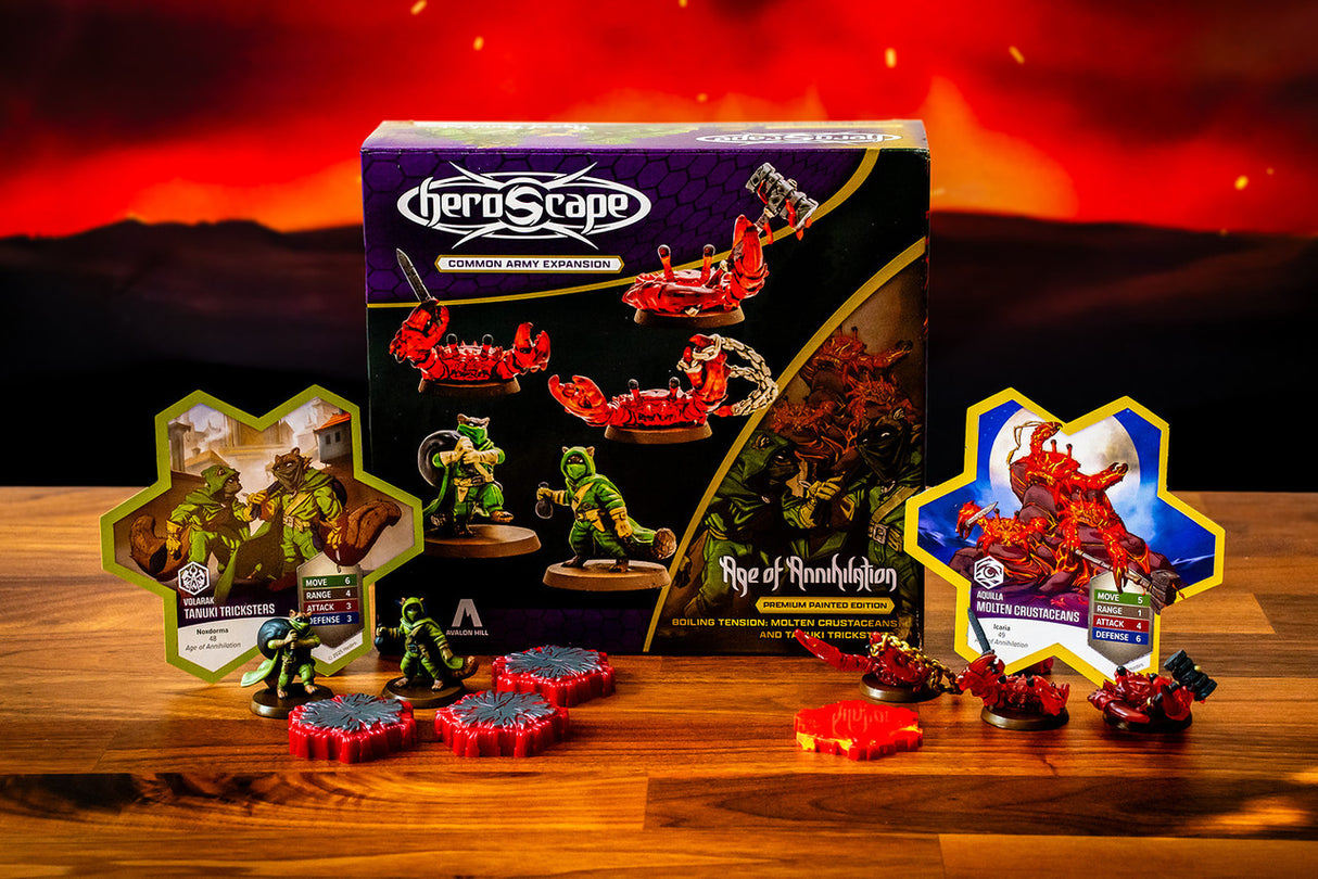 Heroscape: Molten Crustaceans & Tanuki Tricksters Common Army Expansion Painted