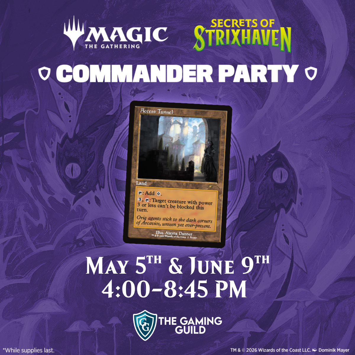 MTG: Secrets of Strixhaven Commander Party