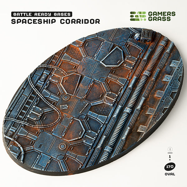 Battle Ready Bases: Spaceship Corridor- Oval 170mm (x1)- Oval 170mm (x1)