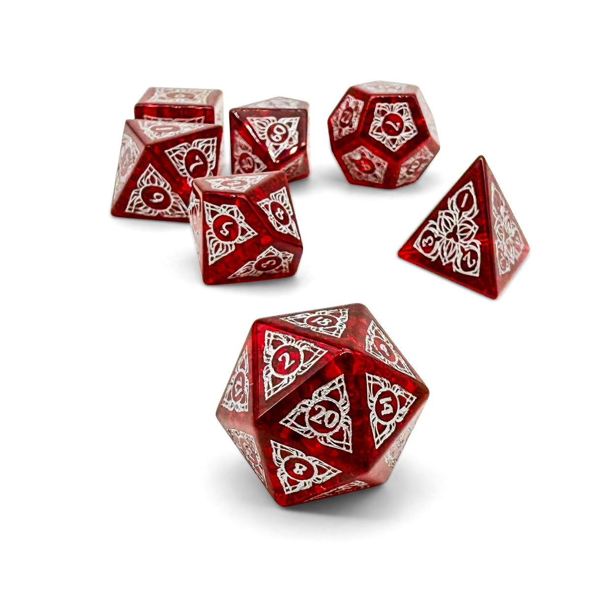 Shattered Garnet Glass | Sylvan Weaver | 7 Piece Set