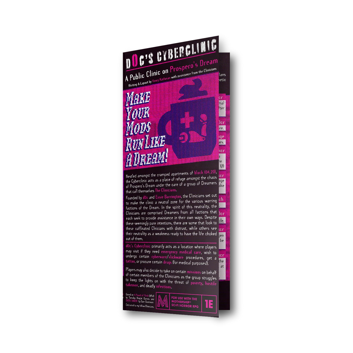 D0c's Cyberclinic - A Mothership module