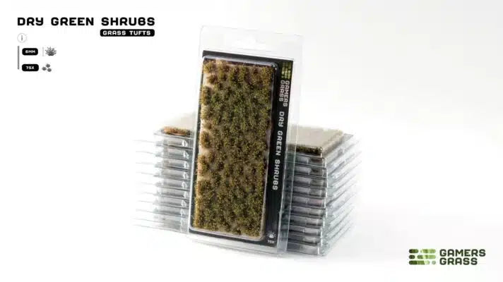 Gamers Grass Tufts: Dry Green Shrubs