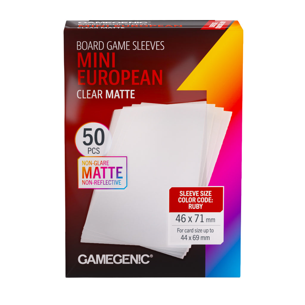 Matte Sleeves: Mini European (46 X 71 MM)