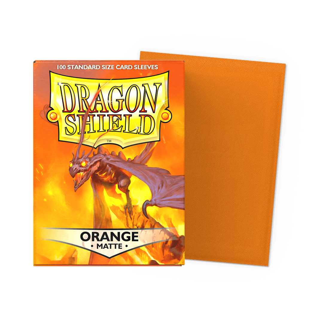 Dragon Shield Sleeves: Standard- Matte Orange (100 ct.)