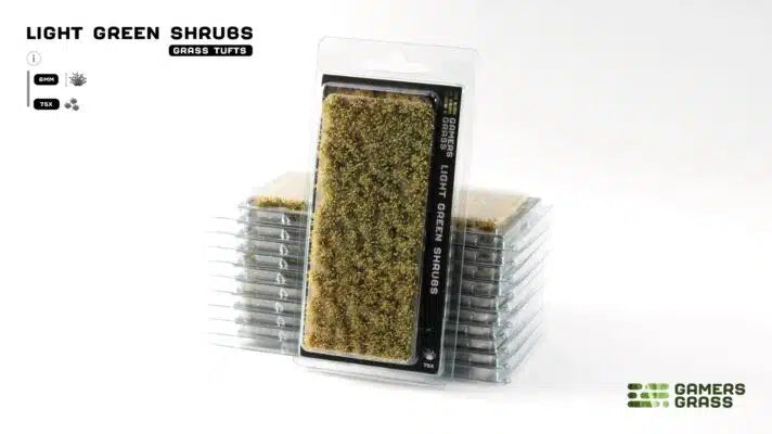 Gamers Grass Tufts: Light Green Shrubs