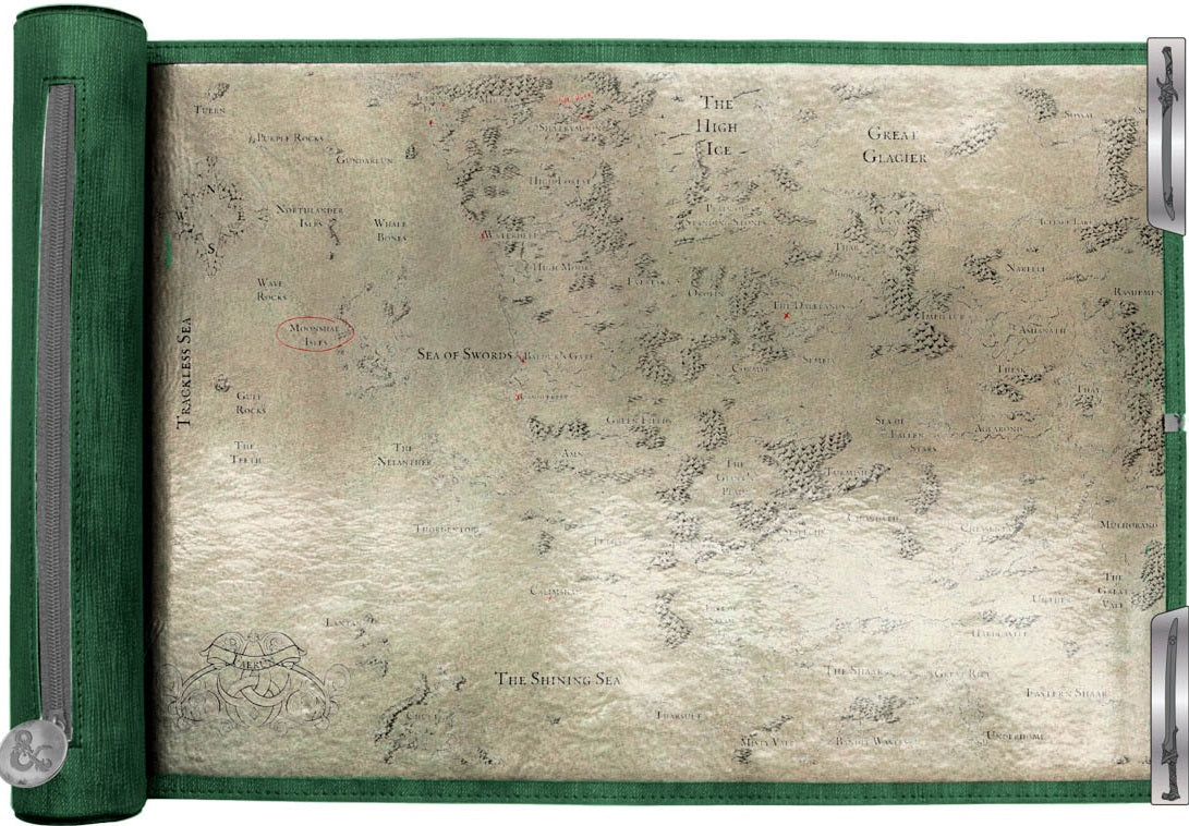 Dice Scroll Dnd Artifacts Across Eternities: Drizzt & The Forgotten Realms Premium Map