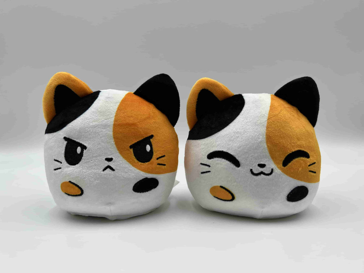 Plushiverse: Reversible Plushie 4In - Cat [Happy + Angry] [Calico]