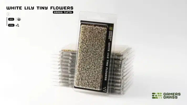 Gamers Grass: White Lily Tiny Flowers