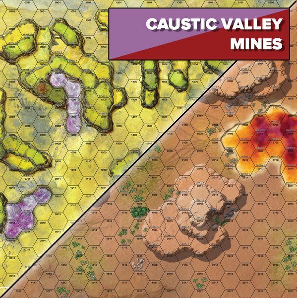 BattleTech: BattleMat Caustic Valley / Desert Terrain: Mines