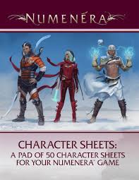 Numenera RPG: Character Sheets