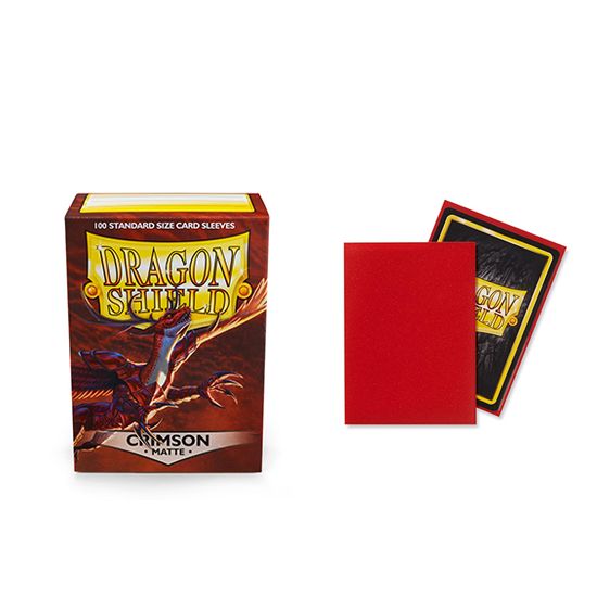 Dragon Shield Sleeves: Standard- Matte Crimson (100 ct.)