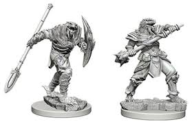 D&D Nolzur`s Unpainted Minis: Dragonborn Fighter with Spear