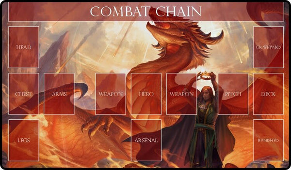 Gamermats - Red Mage Flesh and Blood Comptable Zone Mat - Playmat
