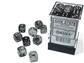 Borealis® 12mm d6 Light Smoke/silver Luminary™ Dice Block™ (36 dice)