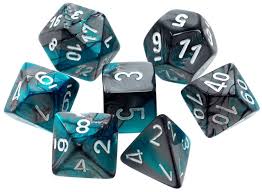 7-Die Set Gemini: Steel-Teal/White