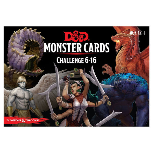 D&D RPG: Monster Cards - Challenge 6-16 Deck (74 cards)