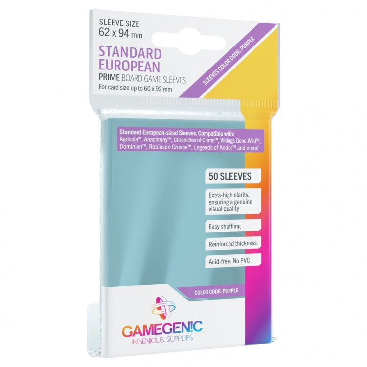 PRIME Sleeves: Standard European (Purple)