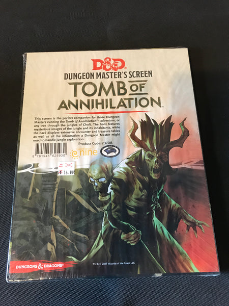 Dungeons and Dragons RPG: Tomb of Annihilation DM Screen