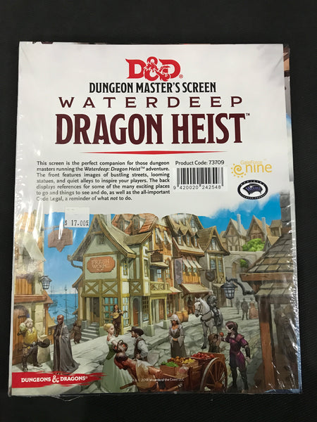 D&D RPG: Waterdeep - Dragon Heist DM Screen