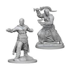 Pathfinder Unpainted Minis: Human Male Monk