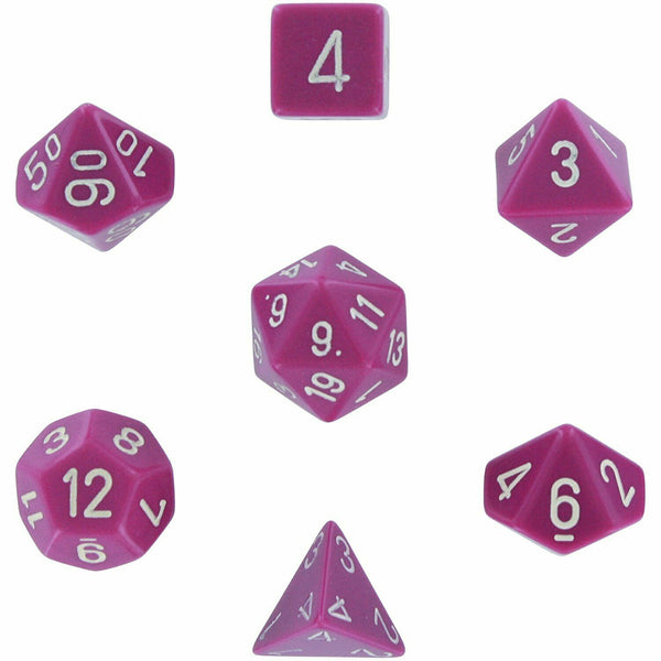 7 Die Set Opaque Light Purple/White