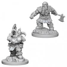D&D Nolzur`s Unpainted Minis: Dwarf Male Barbarian