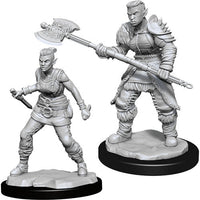 D&D Minis: Wave 13 - Orc Barbarian Female